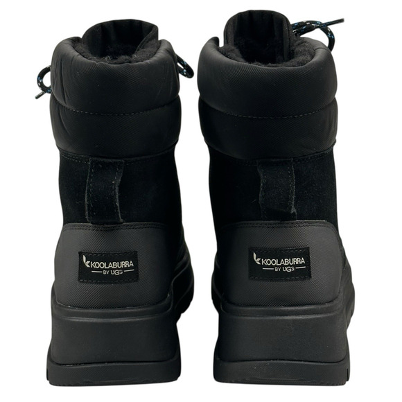 Koolaburra by UGG Deza Lace-Up Utility Boots Womens Sz. 9 Black Suede New $120 A - Picture 4 of 15